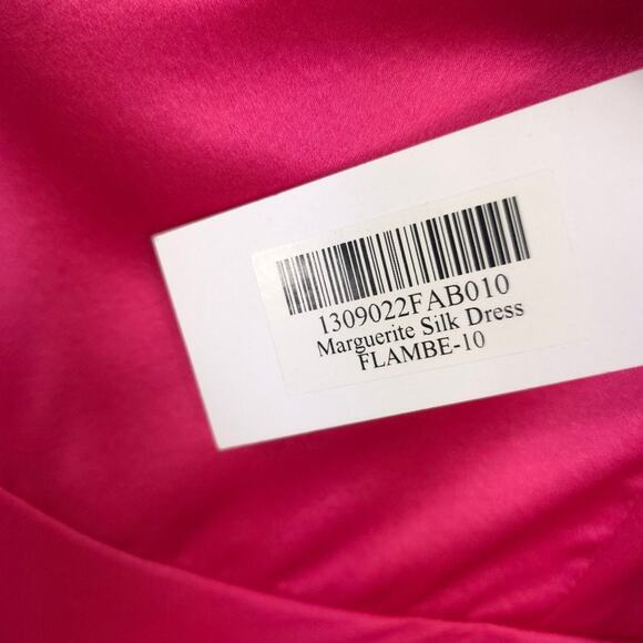 Reformation Marguerite Silk Midi Dress in Flambe Holiday Party - Picture 12 of 15